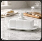 Vintage Indiana Colony Harvest Grape Milk Glass Butter Dish W Cover 8x4
