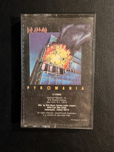 π₯ Def Leppard β Pyromania πΌ Cassette Album | Mercury β 810 308-4 M-1