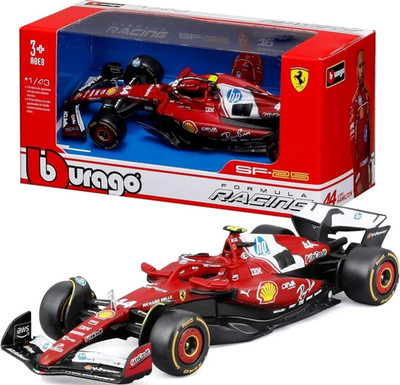 Bburago Ferrari SF-23 Ferrari F1 Team 1:43 Diecast Car Lewis Hamilton Red/Black