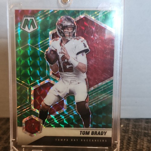 2021 Mosaic Tom Brady Green Prizm Parallel Buccaneers GOAT HOF MVP non  Auto 