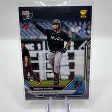 2025 Topps Now Rookie Cup Agustin Ramirez #RC-9 Rainbow Foil Marlins