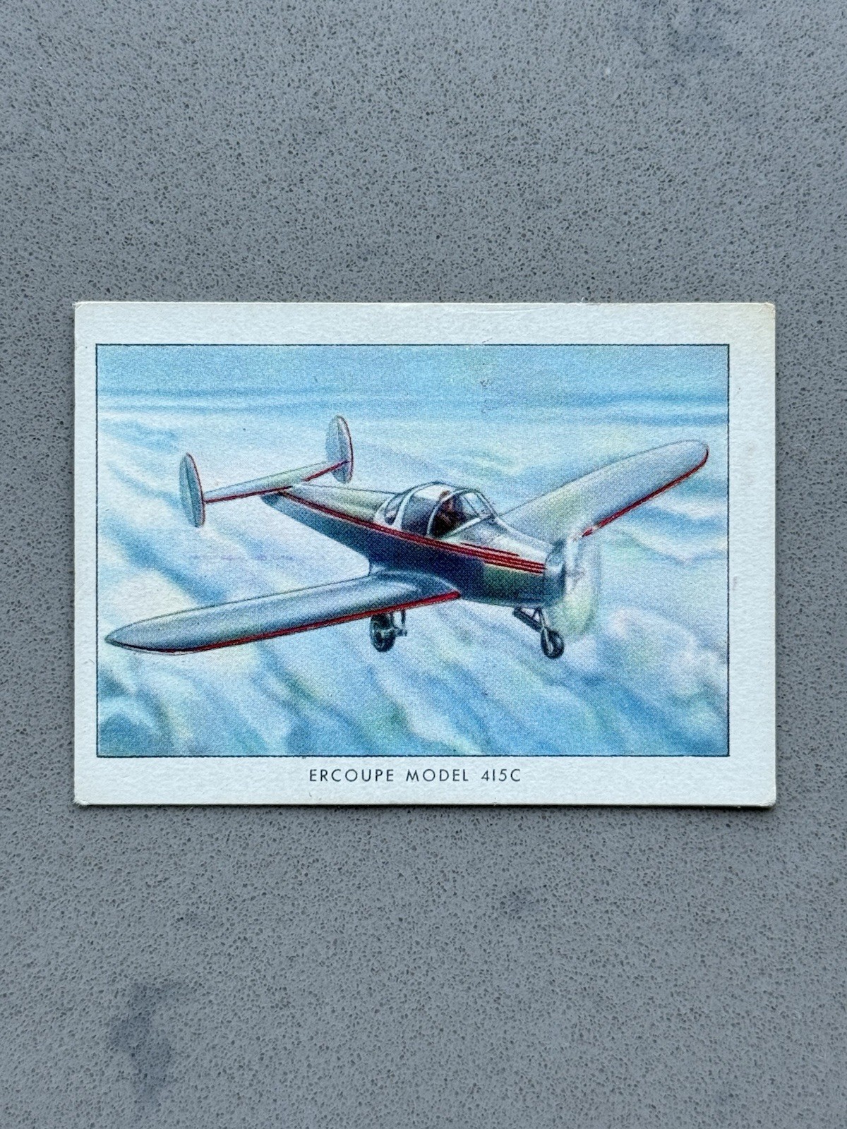 1940-42 Wings Cigarettes Series B Ercoupe 415C #2 Vintage Card