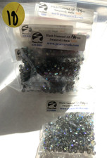 Swarovski Crystal 4mm 1,440 pcs Black Diamond AB 5000 10 baggies of 144 