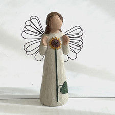 Willow Tree Angel of Summer Figurine Susan Lordi Sunflower 2001 Vintage Ornament