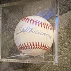 Ted Williams Autographed Baseball James Spence Authentication (JSA) Certified