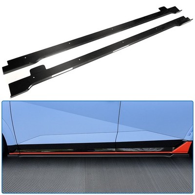 Glänzend Echte Kohlefaser Seitenrock Splitter Add-on für Hyundai Ioniq 5 N NE 23