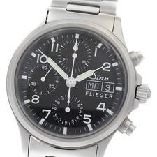 Sinn 356 Flieger Chronograph Day Date Automatic Men's Watch Black Dial Size 39mm 4