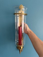Vintage Art Deco Style Solid Brass Wall Light Mid Century Hollywood Regency 