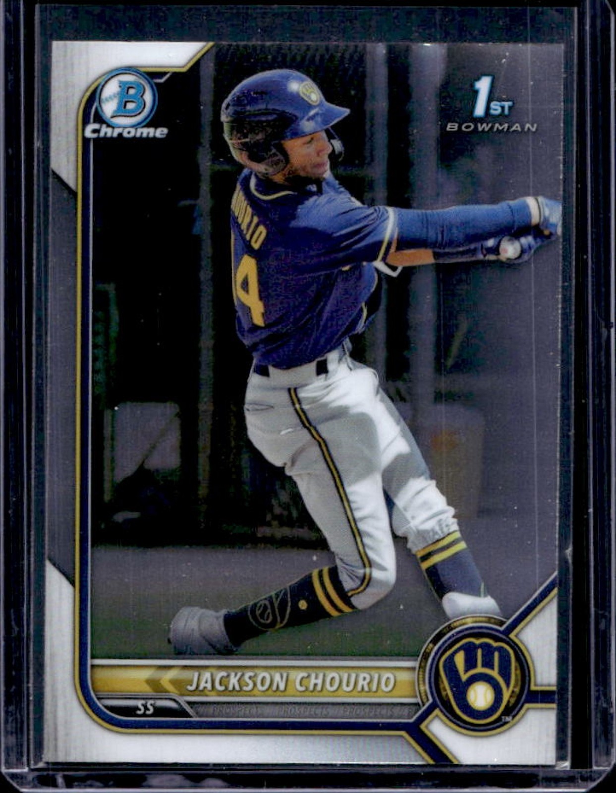 2022 Bowman Jackson Chourio Chrome 1st Prospect #BCP-79 Brewers