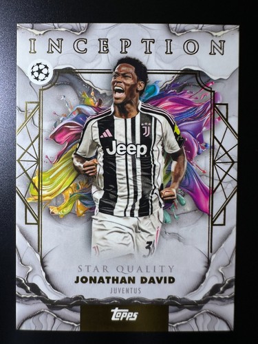 2025-26 Topps Inception UCC Soccer Star Quality Base - Jonathan David #68