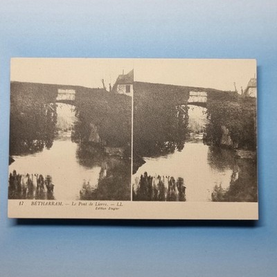 Betharram Stereoview um 1910 Frankreich Die Lierre-Brücke Postkarte Neuheit L.L Abgabe