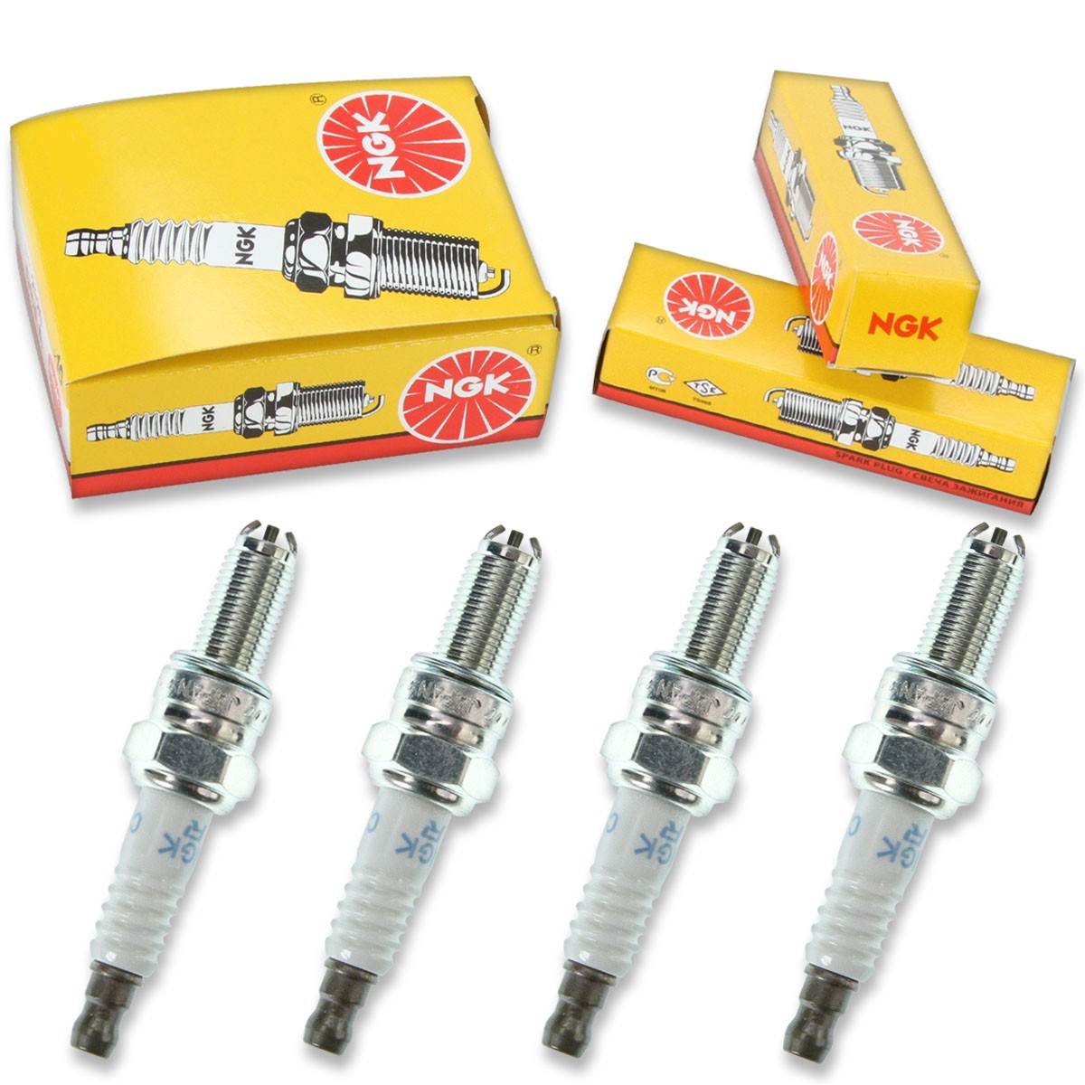 4pcs 09-10 Aprilia MXV 450 NGK Standard Spark Plugs 450cc 27ci Kit Set Engin yg