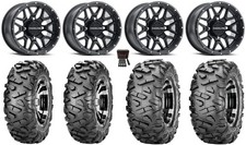 Raceline Krank 14 Black Wheels 29 Bighorn Tires Honda Pioneer 1000 Talon