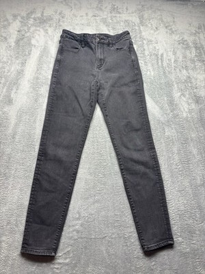 American Eagle Jeans Women s Size 8 Regular Color Black High-Rise Jegging