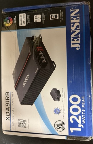 Jensen XDA91RB Class-D Mono Amplifier / 240 Watts x 1 RMS,1200 Watts Peak Power - Picture 2 of 3