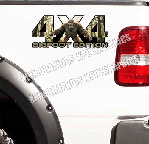 2x 4x4 Bigfoot Edition Sticker Decal Truck Bed Side Fits Ford GMC Chevrolet Ram - Picture 1 of 2