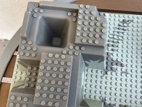 LEGO 4990 Gray Raised Baseplate Rock Raiders HQ 15x10in Castle 30271px3 Base