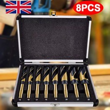 8X Cobalt Blacksmith Titanium Reduced Shank HSS Steel Drill Bit Set 14mm-25mm UK