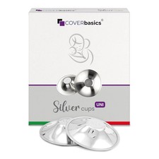 Dermatologically Tested Silver Nursing Cups - Essential Nipple Shields for Moms
