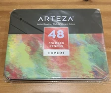 Arteza Expert 48 Ct. Colored Pencils. Artist Quality. Rich & Vibrant Colors. New