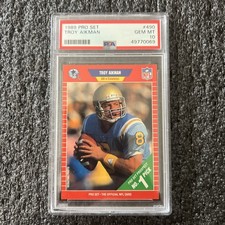 1989 Pro Set Football Troy Aikman #490 RC PSA Graded GEM-MT 10 PSA No. 49770069