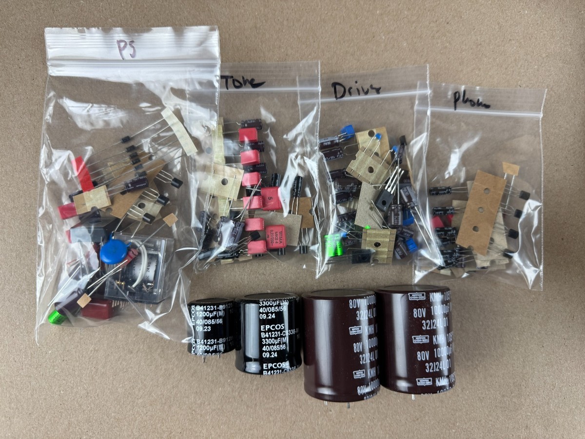 Sansui AU-7500 Complete Rebuild Kit High-Quality Recap Set