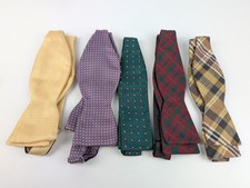 Lot 5 VTG Mens Neck Bow Ties WALTER KELLY BROOKS BROS FERRELL REED England EUC