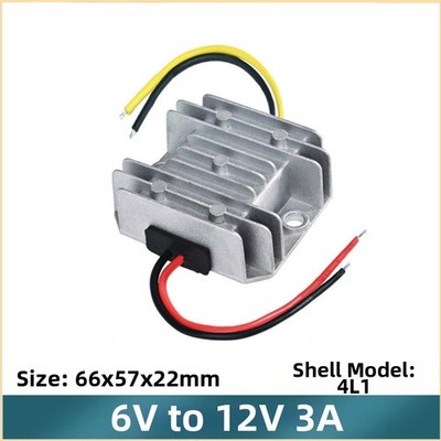 Aluminum Housed 12V 3A Boost Converter 5-11V Input 36W Output for Vehicle Use