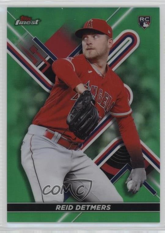 2022 Topps Finest Green Refractor 17/99 Reid Detmers #26 0gy1