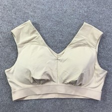 Tommie Copper Sports Bra Womens 2XL Beige Shoulder Support Compression Znergy