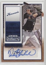 2015 Panini Contenders Draft Ticket Blue Foil Travis Blankenhorn #41 Auto 2f4