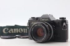  Near MINT  Canon AE-1 Black FD 50mm f1.8 sc s.c. Lens Film Camera From JAPAN