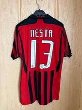 AC MILAN 2007 2008 HOME FOOTBALL SOCCER SHIRT JERSEY ADIDAS 695041 NESTA #13 MEN
