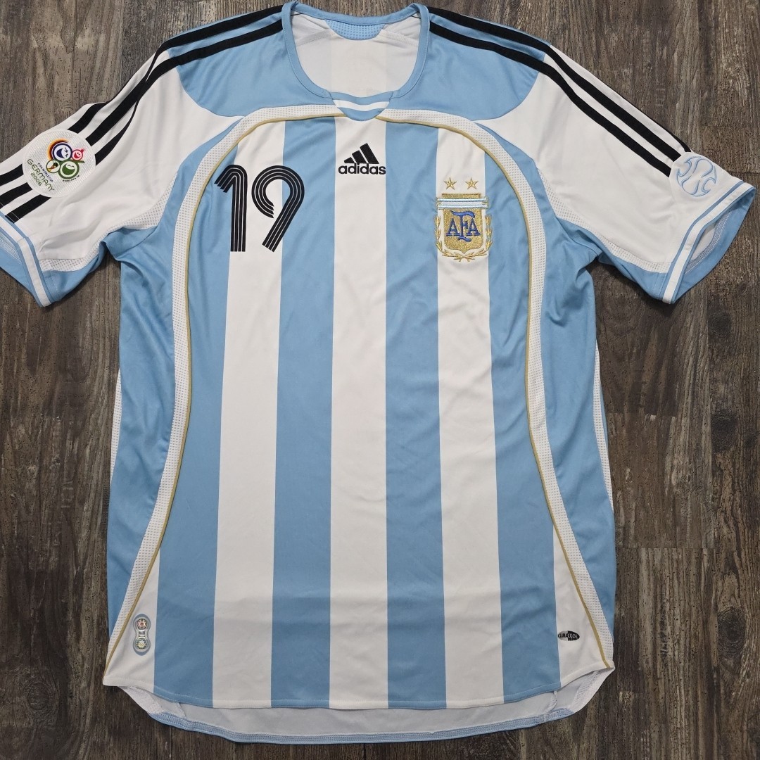 2006 Adidas Argentina Home Soccer Jersey Lionel Messi Men M 10/10 Miami PSG Barc