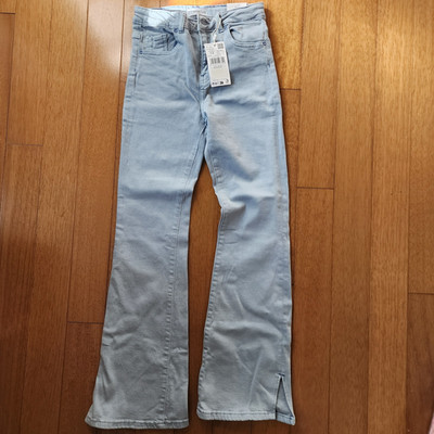 Mango MNG KIDS GIRL'S DENIM JEANS 328 FLAREL BLUE Size 12 NEW WITH TAGS
