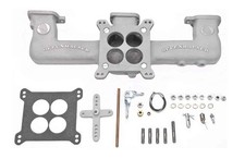 Offenhauser Single Quad Intake Manifold Chevy Straight Six 194 Fits Stock Heads Offenhauser Single Quad Intake Manifold Chevy Straight Six 194 Fits Stock Heads