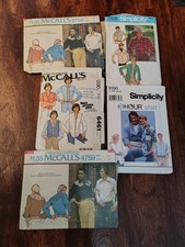 Men's Sewing Patterns Vintage McCalls, Simplicity. Dress Shirts,Button Down.