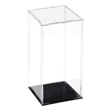 Acrylic Clear Display Case Box Dustproof Protection Showcase Cube Collectibles S