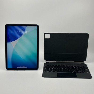 Apple iPad Air A2902 128GB Blue w Magic Keyboard 25 Cycle Count