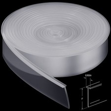108" T-Style Clear Silicone Shower Door Bottom Seal Strip Waterproof Sweep