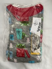 NWT Old Navy Kids Holiday 2 Pc Pajamas Star Wars Baby Yoda Grogu Sz M 8 Unisex