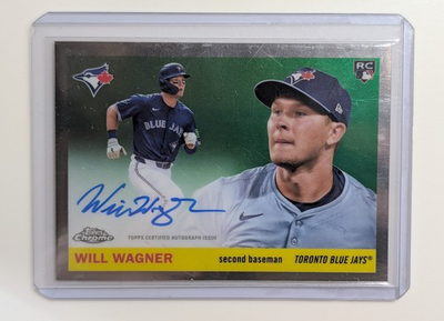 #ad #ad Will Wagner 2025 Topps Chrome Platinum Anniversary RC AUTO Blue Jays $6.00