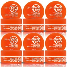 6X RedOne Orange Aqua Hair Gel Wax 150ml 5.07 fl oz Edge Control Braid Gel