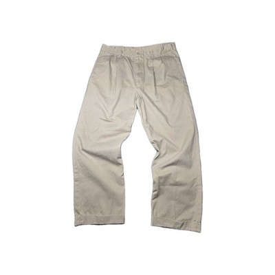 Austin Reed Bond Street Chino Pants Mens 40x32 Khaki Pleated Cuffed Cotton