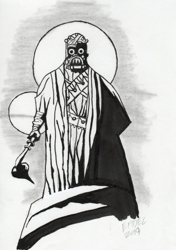 Tusken Raider by Erik Fidel - 5.5 x8.5  _Sand People