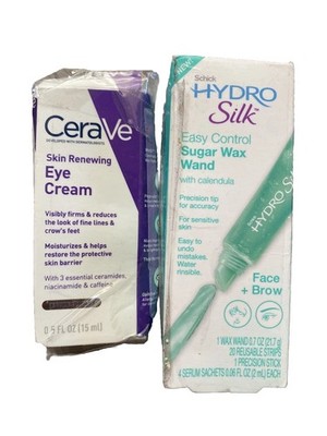 Schick Hydro Silk  Sugar Wax Wand Hair Removal Cerave Skin Renewing Eye Cream