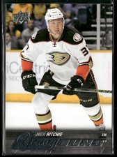 2015-16 Upper Deck #496 Nick Ritchie Anaheim Ducks Rookie Hockey Card. rookie card picture