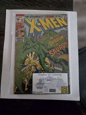 Marvel Comics X-Men #60 Signed Roy Thomas In the Shadow of Sauron 1969