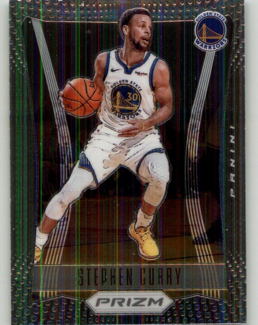 2020-21 Panini Prizm Stephen Curry Prizm Flashback #10 Golden State Warriors