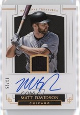 2018 National Treasures Material Ink Holo Gold 13/25 Matt Davidson Auto 5w7